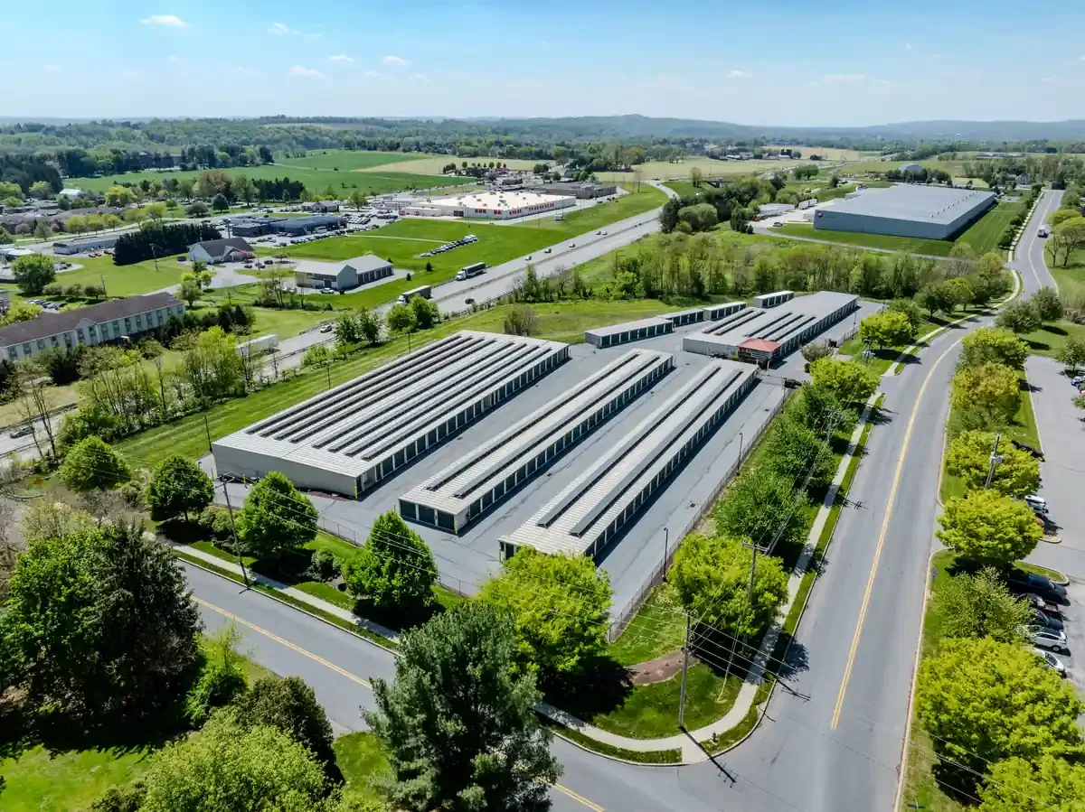 Birds eye view KO Storage of Columbia, Pennsylvania